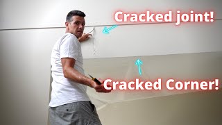 How to Repair Settlement Cracks in Drywall [upl. by Emmalyn]