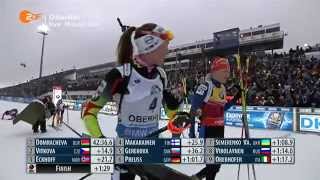 11012015 Biathlon Oberhof Massenstart Damen Winner Daria Domrachevafull [upl. by Anoyi]