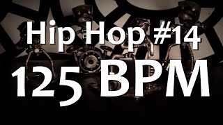 125 BPM  Hip Hop 14  44 Drum Beat  Drum Track [upl. by Husha]