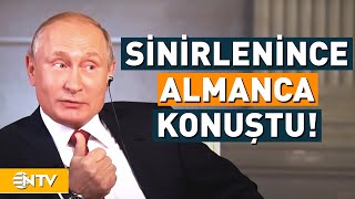 Putin Sunucuya Sinirlenince Almanca Konuştu  NTV [upl. by Enal]