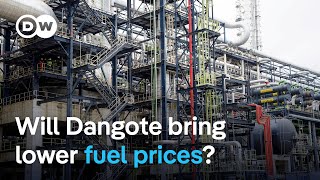 Nigeria seeks to lower fuel prices with new Dangote oil refinery  DW News [upl. by Liagaba]