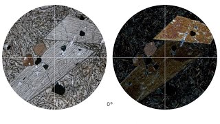 Virtual Microscope Κλινοπυρόξενος  Clinopyroxene [upl. by Anigriv]