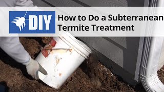 How To Do a Subterranean Termite Treatment [upl. by Ahsinej]