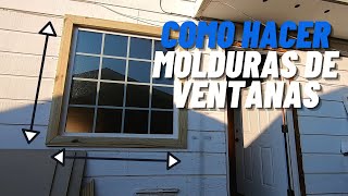 Como instalar molduras para ventanas [upl. by Eissak]