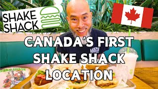 SHAKE SHACK OPENS ITS FIRST RESTAURANT IN TORONTO LONG LINEUP NEW YORKS FAMOUS BURGER CHAIN [upl. by Arela730]