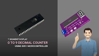 Seven Segment Display 0 to 9 Decimal Counter Using 8051 Microcontroller [upl. by Kcirded233]