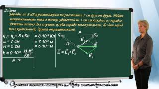 Решение задач на напряженность электрического поля урок 3 [upl. by Bortz]