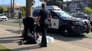 Police Deal with Passed Out Drunk needing Medical Attention at Beach [upl. by Enaud]