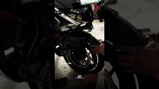 Tyre size 170 120Rs 200  rider rs200service [upl. by Relyat]