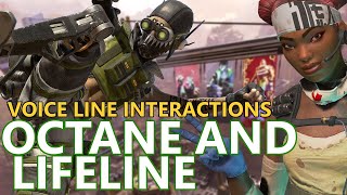 Octane amp Lifeline Interaction Voice Lines  Season 5 Apex Legends [upl. by Alial867]