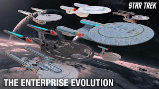 Star Trek The Evolution of the USS Enterprise [upl. by Kathe]