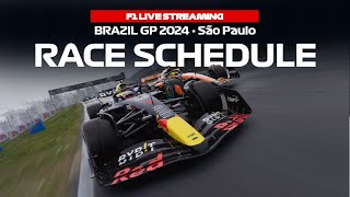 F1 Weekend Schedule Brazil GP 2024 São Paulo [upl. by Alcott]