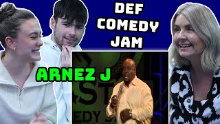 BRITISH FAMILY REACTS Arnez J  His Brother Rodney  Def Comedy Jam [upl. by Nylasoj]