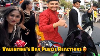 Valentine’s Day Pe Apni ZX10R Ko Mila Crazy Public Reactions 😍 Saraswati Puja Special Vlog❤️ [upl. by Yelrah114]