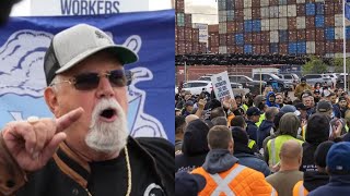 Dock Worker STRIKE Leader THREATENS To CRIPPLE US Economy “FOOD CARS YOU BETTER GET [upl. by Llesirg934]