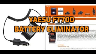 YAESU FT70D Battery Eliminator [upl. by Maupin]