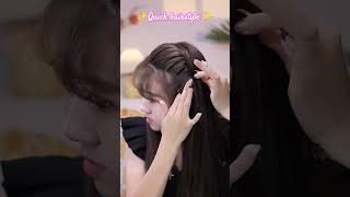 Quick hairstyle ✨️ youtube viralvideo shortvideo [upl. by Enaasiali]