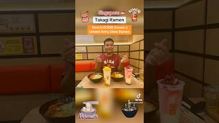 Singapore  Takagi Ramen food foodie sgeats sgfoodblogger sgfoodies japanesefood [upl. by Yahsan406]