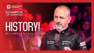 BIG DECIDER  Mark Williams vs Kyren Wilson  Grosvenor Casinos Champion of Champions [upl. by Oirevas]