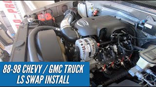 8898 Chevy  GMC OBS Truck  LS Swap [upl. by Bullion]