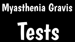 Myasthenia Gravis Tests  How Do Diagnose MG  Ice Pack Test  Edrophonium Test  Tensilon Test [upl. by Peter637]