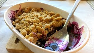 How to Make Blueberry Crumble  Summer Dessert [upl. by Fem]