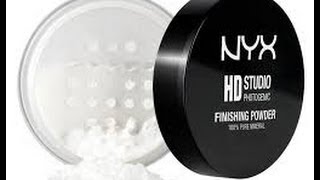 NYX HD Studio Photogenic Finishing Powder Review [upl. by Broucek]