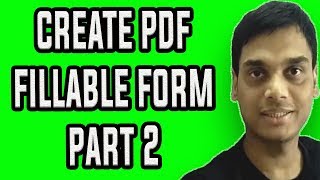 How To Create A Fillable PDF Form PART 2  make pdf form easily  Hindi [upl. by Sorcha]