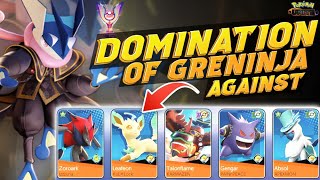 Greninja vs 5 Speedester 😱🤯pokemonunite [upl. by Laurene]