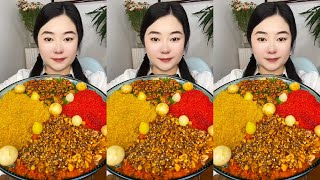 MUKBANG ASMR Feeling Caviar Fish eggs Healthy food eating show LINVLOG먹방 003 [upl. by Gypsie663]