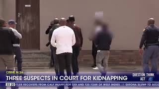 Three suspects in court for kidnapping [upl. by Yztim734]