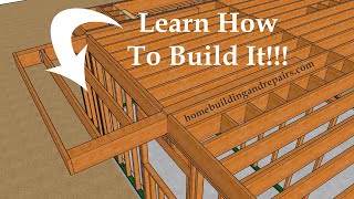 How To Build Balcony Floor With Cantilevered Beams To Support Deck Joist  Design And Construction [upl. by Eam797]