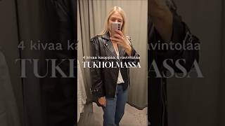 Tukholma vinkit 4 kivaa kauppaa amp ravintolaa matkailu travel stockholm secondhand restaurants [upl. by Peednama]