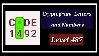 Cryptogram Level 487 Solution Walkthrough [upl. by Janenna539]