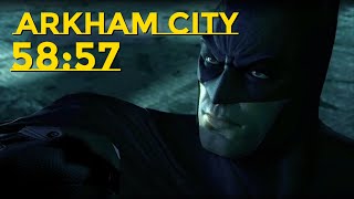 Batman Arkham City Speedrun Any in 5857 obsolete [upl. by Yblek]