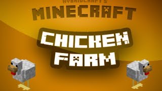 Minecraft Tutorial  Chicken farm tutorial [upl. by Ynot]