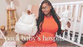 PACK BABY’S HOSPITALDIAPER BAG  39 Weeks Pregnant [upl. by Aloek]