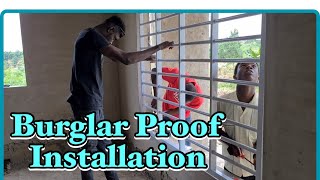 Burglar Proof Installation And CostGround Floor  Building A House In Ghana  Episode 21 [upl. by Tamara168]