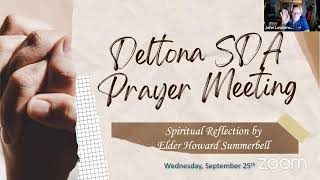 Wednesday Prayer Meeting Deltona SDA Church [upl. by Enrico202]