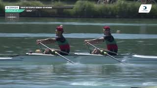 Championnat de France S23 Bateaux longs Libourne 2019  Finale du deux de couple hommesS23H2x [upl. by Ativet]