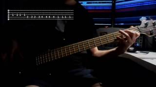 12 Anna Jurksztowicz  Stan pogody  na basie  bass cover  TAB [upl. by Ahtenak]