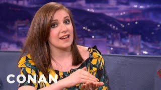 Lena Dunham Is Not A Flirty Texter  CONAN on TBS [upl. by Llednil]