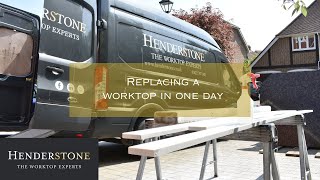 Replacing a Kitchen Worktop In One Day  Henderstone [upl. by Forward613]