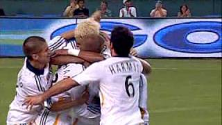 David Beckham First Goal for LA Galaxy vs United 08152007 [upl. by Doehne]