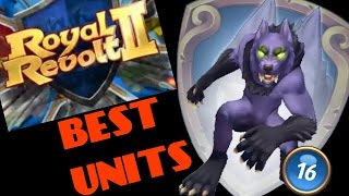 ROYAL REVOLT 2  BEST ATTACK UNITS STRATEGIES [upl. by Niddala]