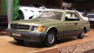 NZG MercedesBenz 380SEC500SEC diecast model C126 [upl. by Aenel]