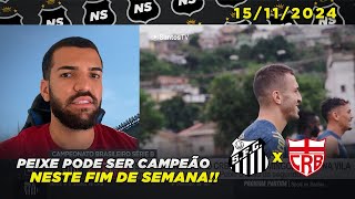 Santos pode se consagrar campeão da série B neste domingo  15112024 [upl. by Mackenzie176]