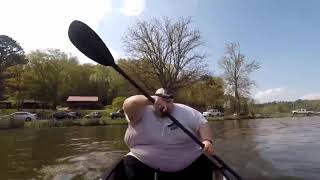 Fat guy sings then fall in a canoe  shot on iphone meme [upl. by Niltiak]