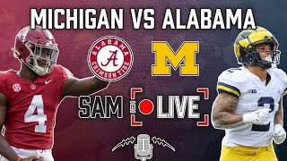 Michigan vs Alabama  CFP Rose Bowl Live  College Football 2023 [upl. by Nosde]