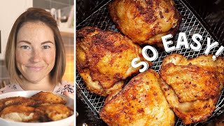 Air Fryer Chicken Thighs  How to make the best chicken thighs in the Air Fryer [upl. by Rodavlas]